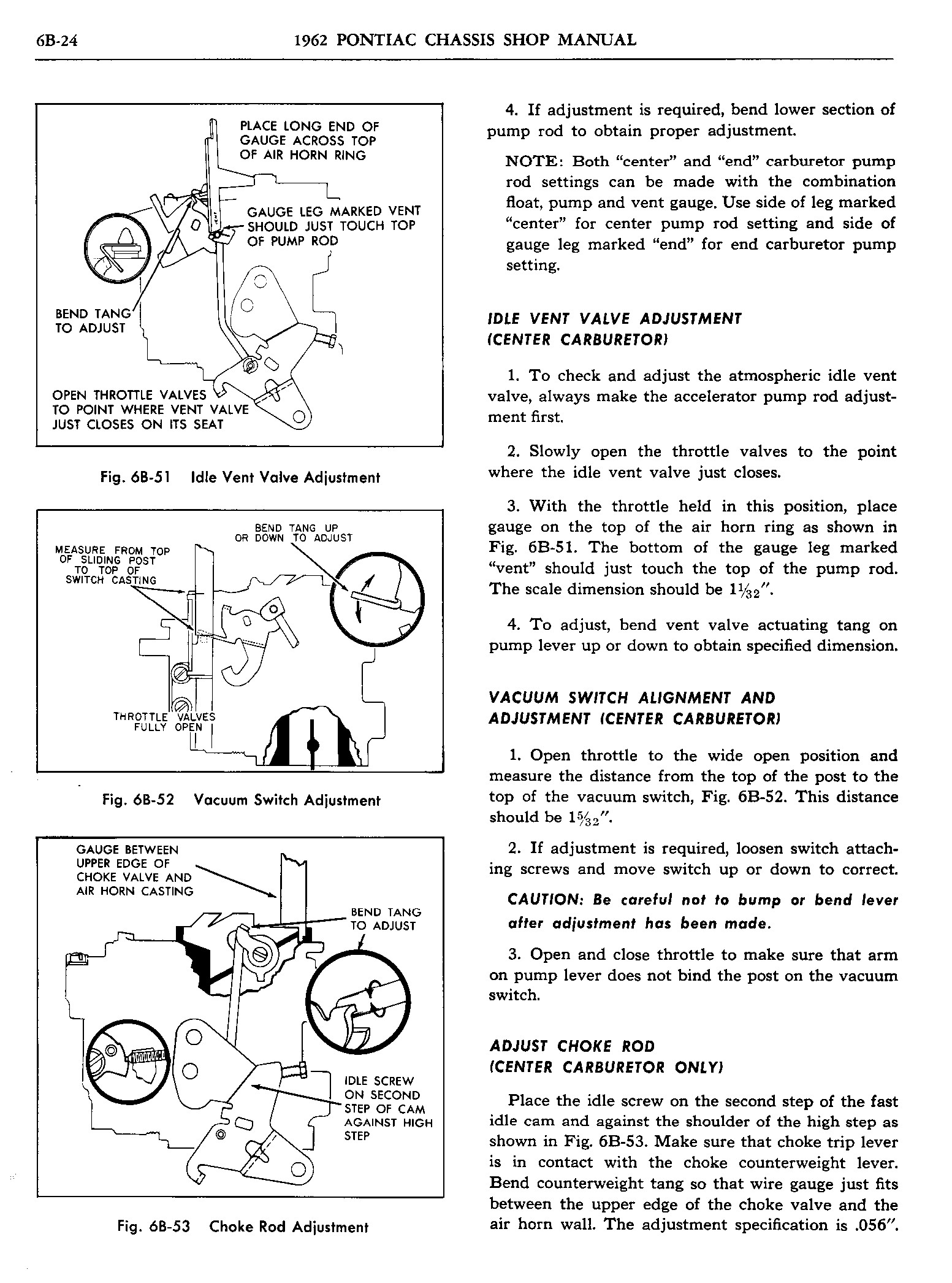 1962 Pontiac Chassis Service Manual- Engine Fuel Page 25 of 54